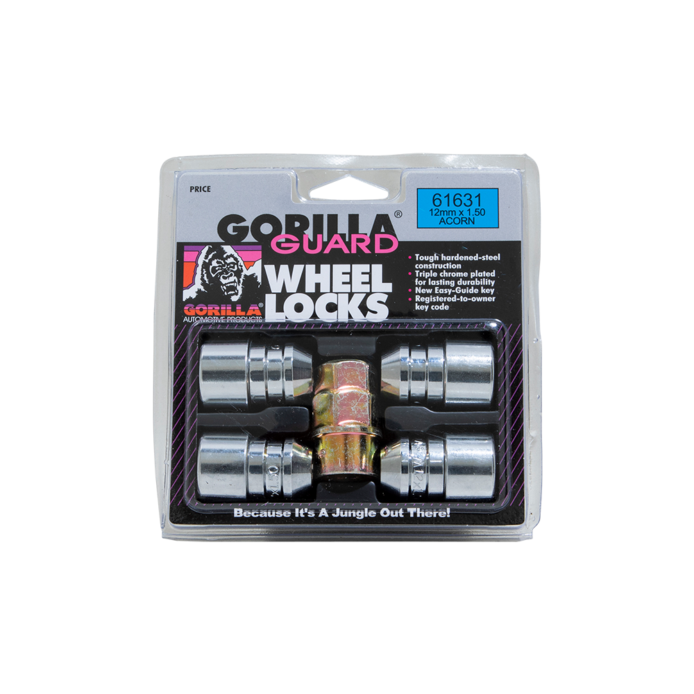 Gorilla Automotive GORILLA GUARD ACORN 12-1.50 CHR CLAM