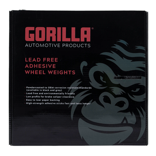 Gorilla Automotive GOR 1/4 OZ L.P. 715 SEGMENTS ROLL SILVER