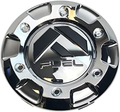 Fuel 1PC FUEL CHROME 6 LUG CAP-SHORT (1.35")