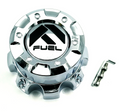 Fuel 1PC FUEL CHROME 8 LUG CAP-TALL