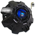 FUEL CAP 5/6 LUG G-BLK BLUE COVER | Fuel 1PC