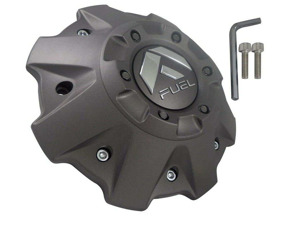 FUEL GUNMETAL COVERED CAP 5/6 LUG | Fuel 1PC