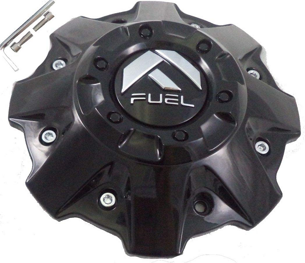 Fuel 1PC FUEL 5/6 LUG GL-BLK CAP (FLAT BOTTOM)