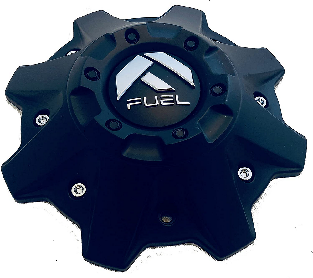 Fuel 1PC FUEL 8 LUG MATTE BLACK CAP (FLAT BOTTOM)