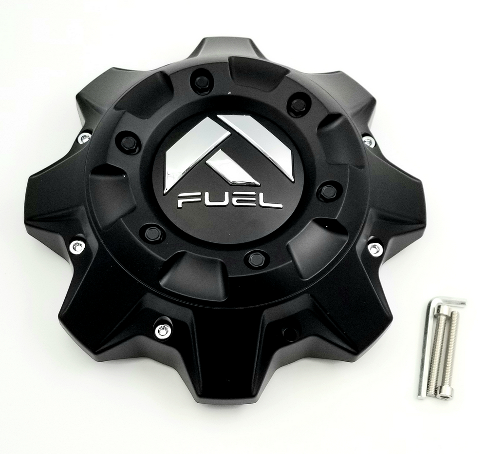 Fuel 1PC FUEL MATTE BLK DUALIE CAP-REAR