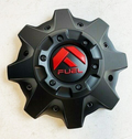 Fuel 1PC FUEL 8LUG CAP MT-BLACK / RED LOGO