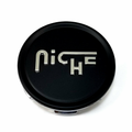 NICHE 2.70" FLAT CAP-MT-BLK SILVER LOGO | Niche 1PC