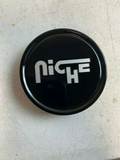 NICHE 2.95" FLAT CAP-GL-BLK SILVER LOGO | Niche 1PC
