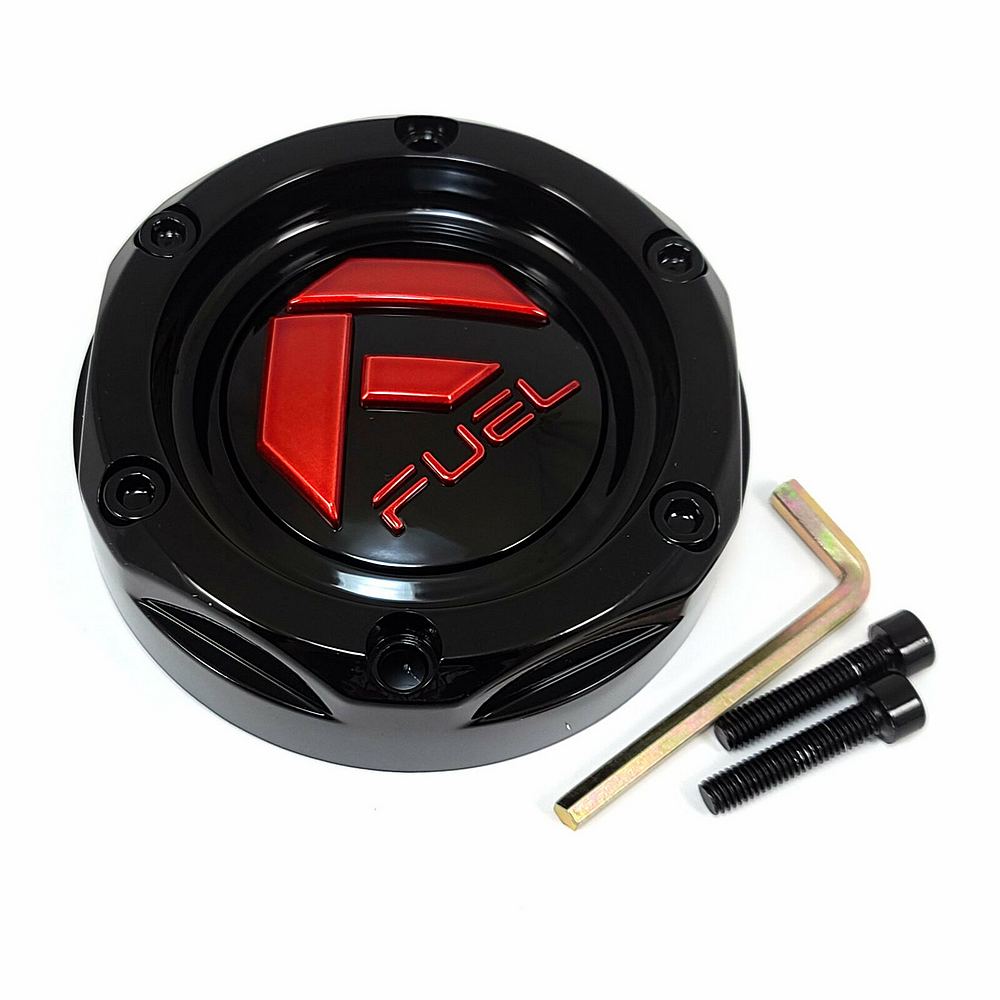 Fuel 1PC FUEL UTV BOLT ON CAP-GL-BLK RED TINT