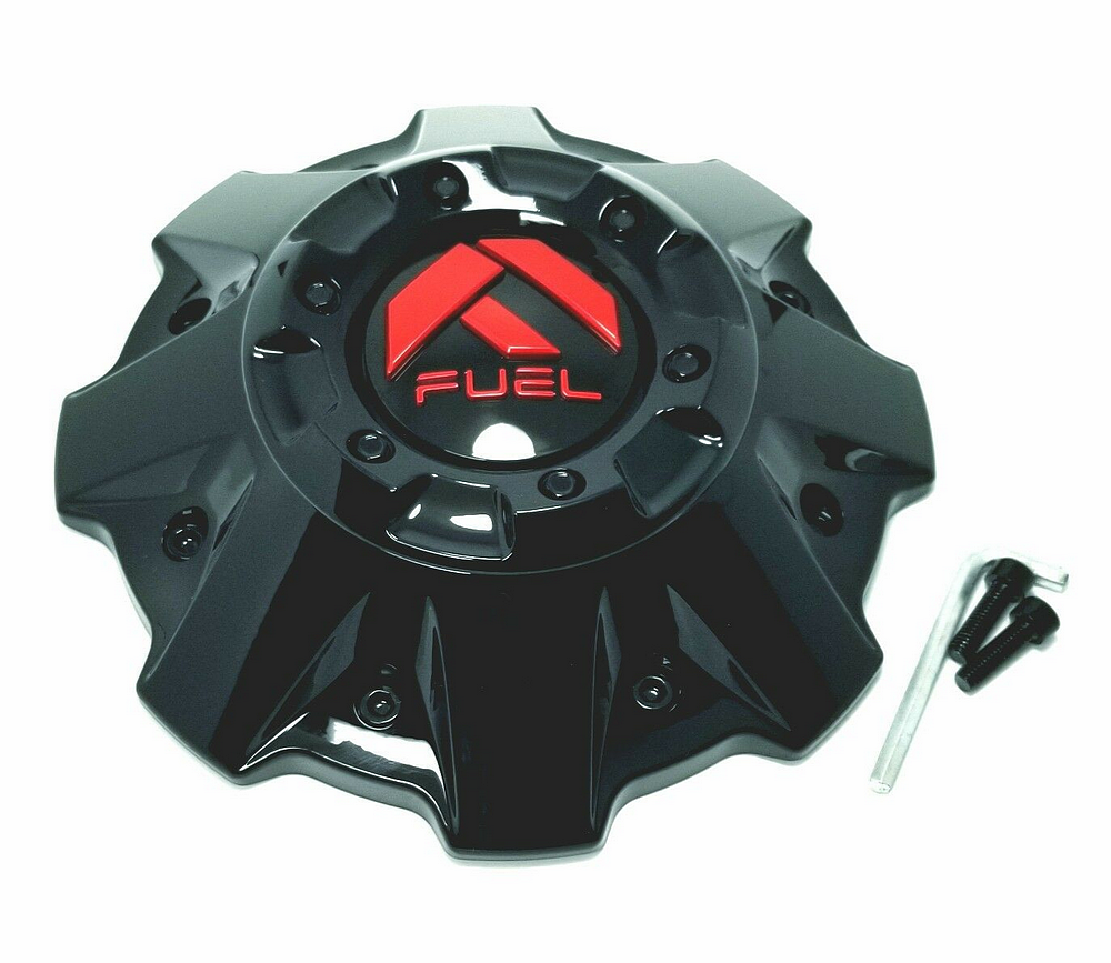 FUEL DUALLY CAP - FRONT G-BLK RED LOGO | Fuel 1PC