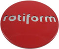 Rotiform ROTIFORM 2.36"SNAPIN CAP-RED W/CHR LOGO