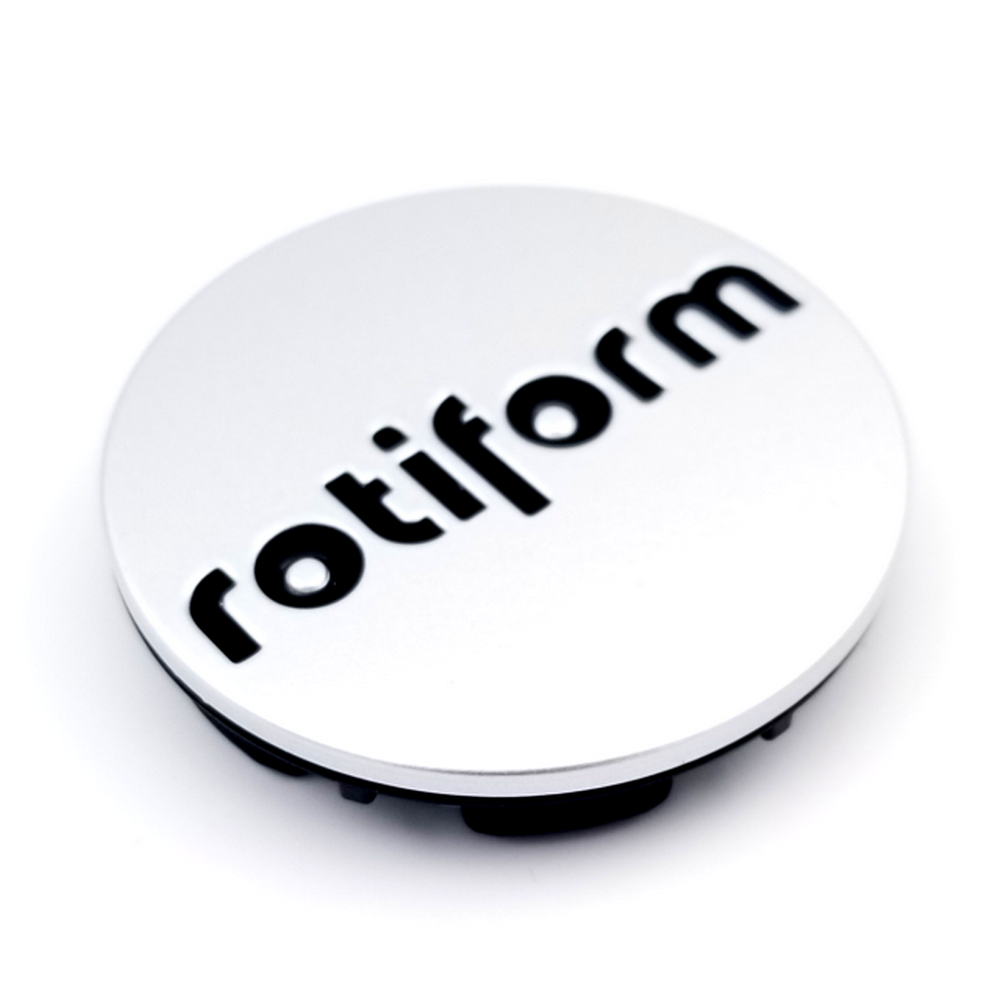 ROTI 2.36"SNAPINCAP GL-SIL W/MT-BLK LOGO | Rotiform