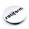 Rotiform ROTI 2.36"SNAPINCAP GL-SIL W/MT-BLK LOGO