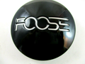 Foose 1PC FOOSE GLOSS BLACK RWB CAP-2.70" CAP GRV