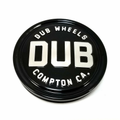 DUB COMPTON 3"FLAT CAP GL-BLK SLVR LOGO | DUB 1PC