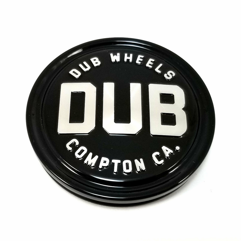 DUB COMPTON 3"FLAT CAP GL-BLK SLVR LOGO | DUB 1PC