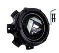 FUEL MATTE BLACK CAP (8X6.5/8X170 SHORT) | Fuel 1PC