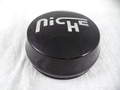 Niche 1PC NICHE .9"TALL 3"ORINGCAP GL-BLK/SIL LOGO