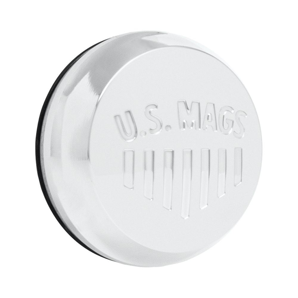 DUB 1PC DOME .9" US MAGS NWLOGO 3" ORING CAP POL