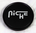 FLAT NICHE 3"O-RING CAP-FLT-BLK/CHR LOGO | Niche 1PC