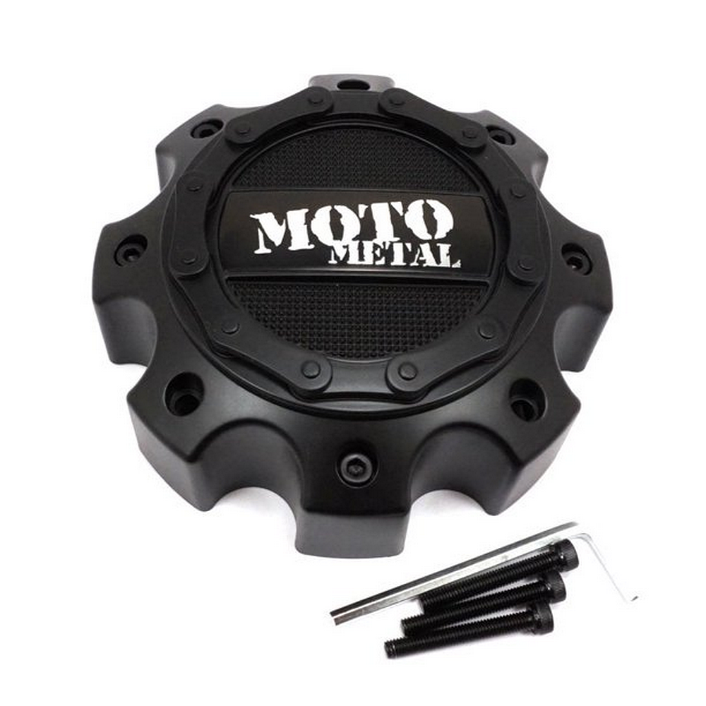 MO971/MO972 CAP SATIN BLACK 8-LUG | Moto Metal
