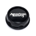 American Racing AR969 CAP PUSH THRU S-BLK MACH 130.81 CB