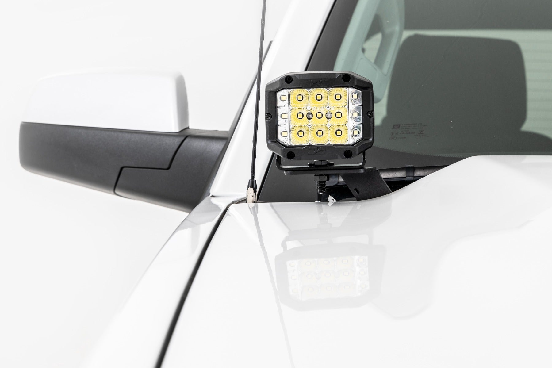 LED Ditch Light Kit | 2in Black Pair | White DRL | Chevy/GMC 1500 (14-18 & Classic)