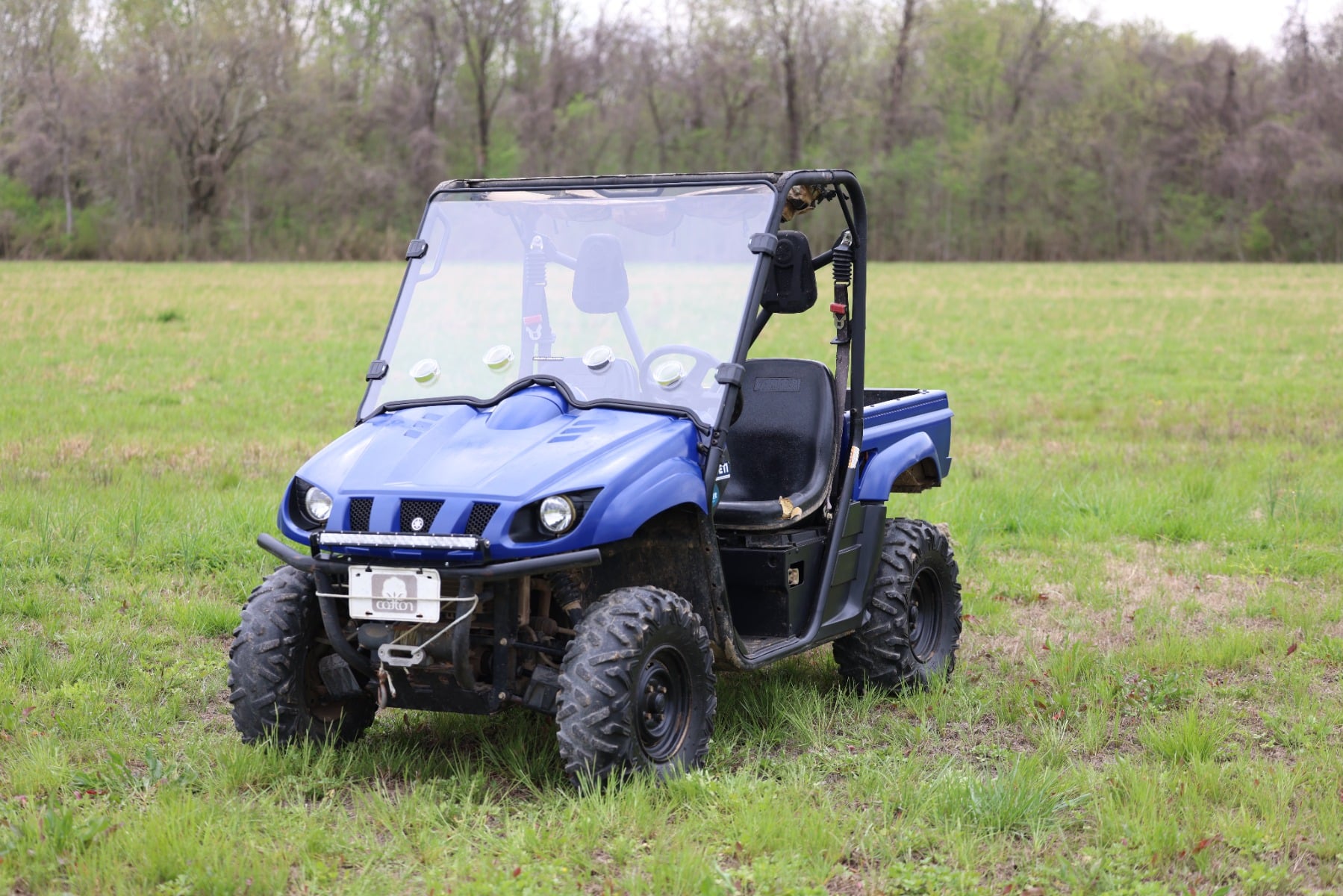 Vented Full Windshield | Scratch Resistant | Yamaha Rhino 450/Rhino 700