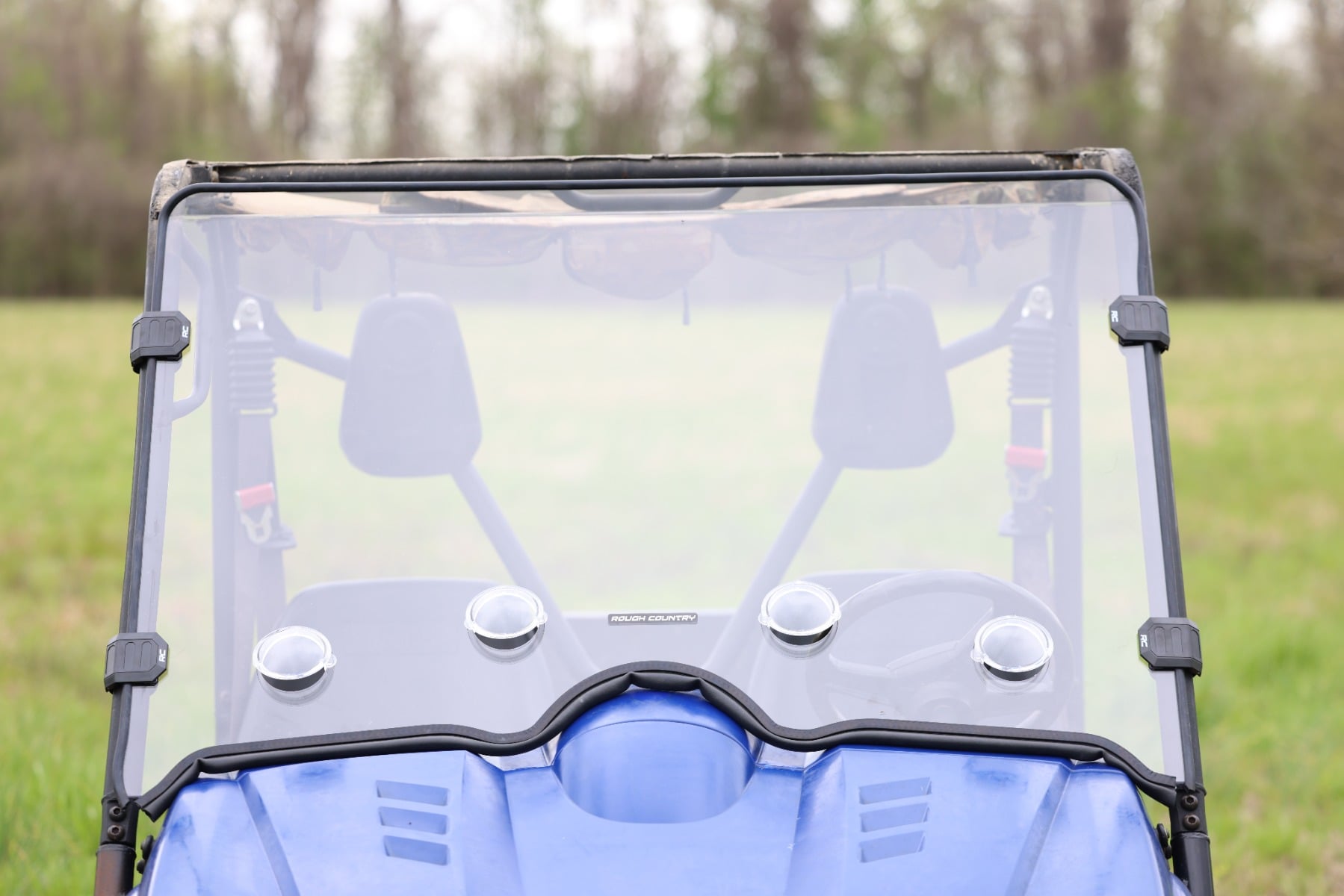 Vented Full Windshield | Scratch Resistant | Yamaha Rhino 450/Rhino 700
