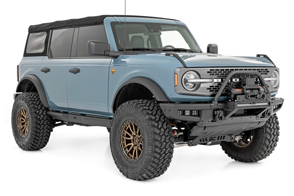 LED Light Kit | Fog Mount | Triple 2" Black Pair | White DRL | Ford Bronco (21-26)