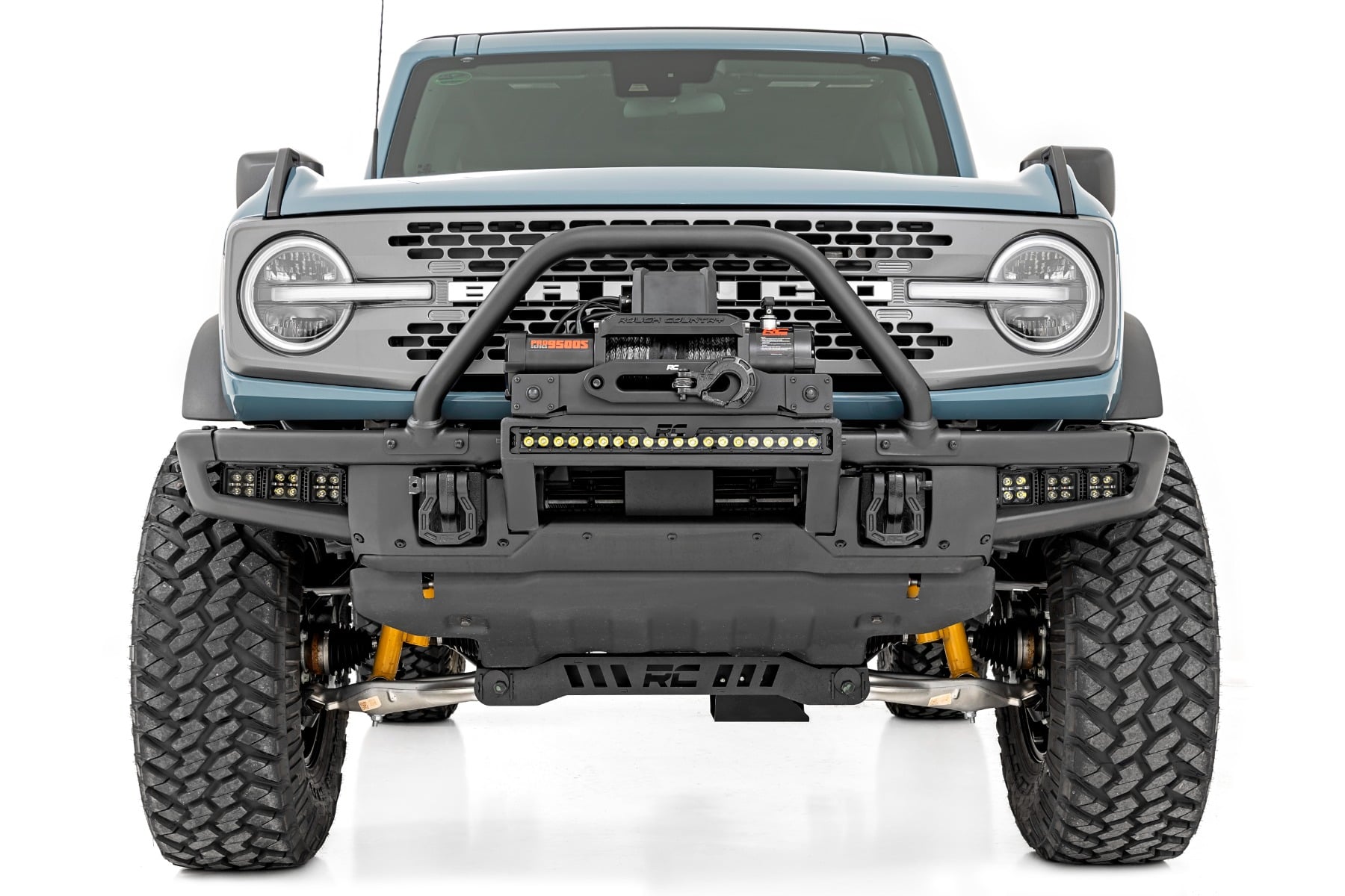 LED Light Kit | Fog Mount | Triple 2" Black Pair | Spot/Flood | Ford Bronco (21-26)