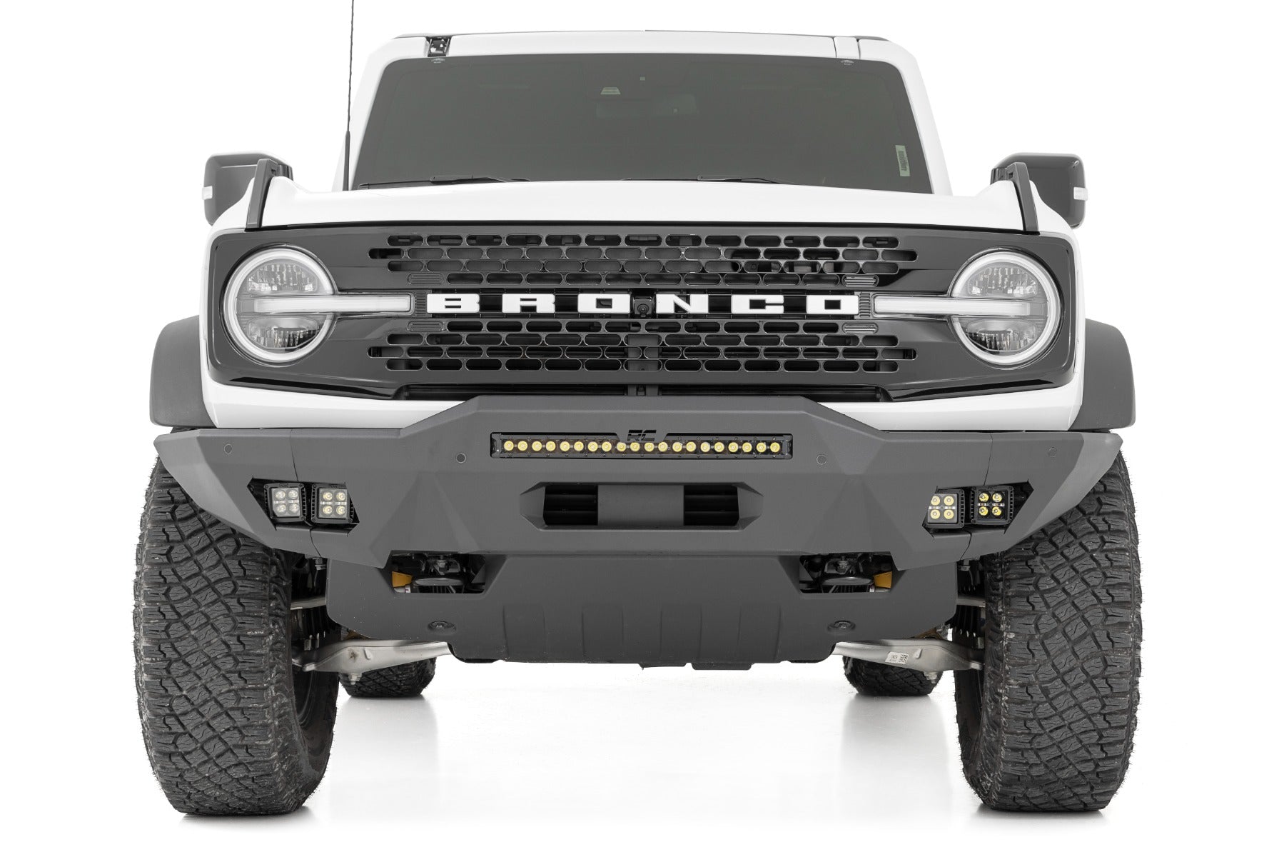 Front Bumper | Modular | Full Wings | Amber DRL | Ford Bronco (2 Door) (21-26)/Bronco (21-25)