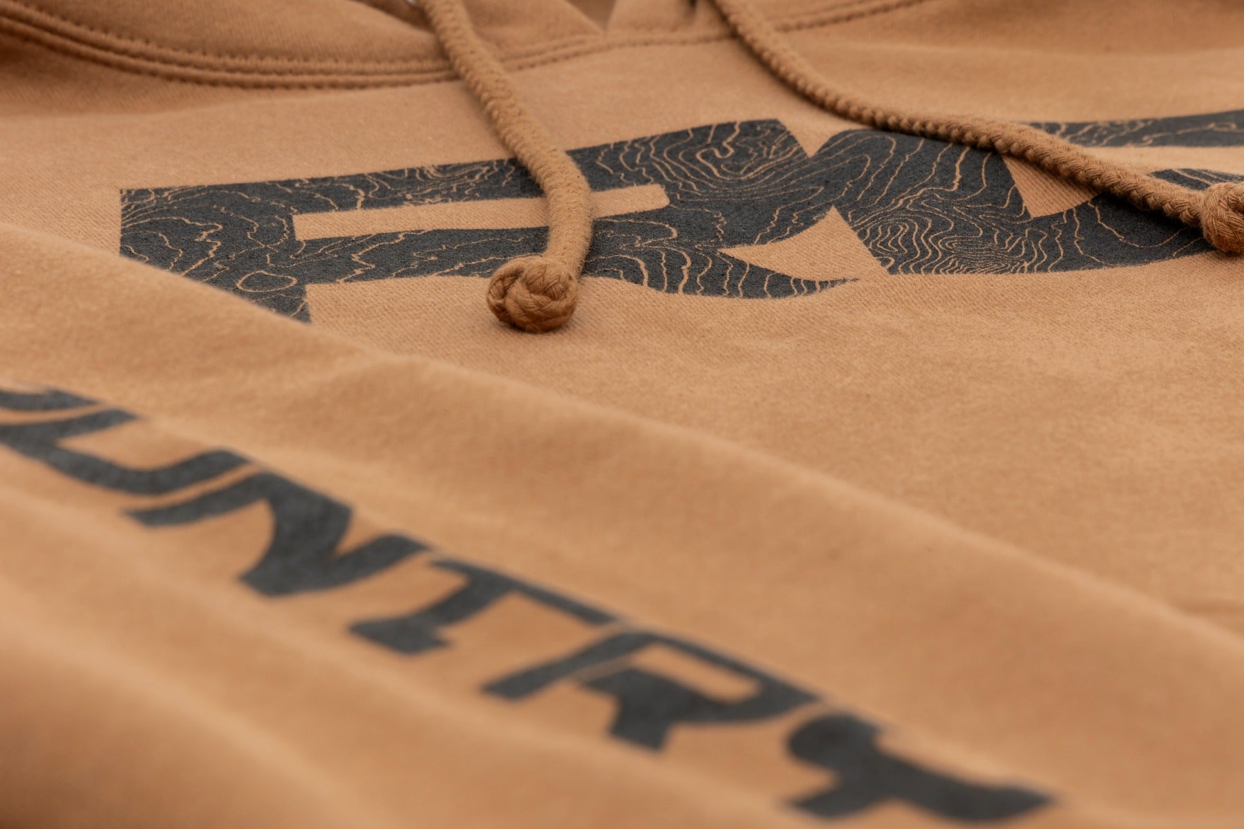 Rough Country Hoodie | RC Topographical Sleeve | Saddle | 2XL