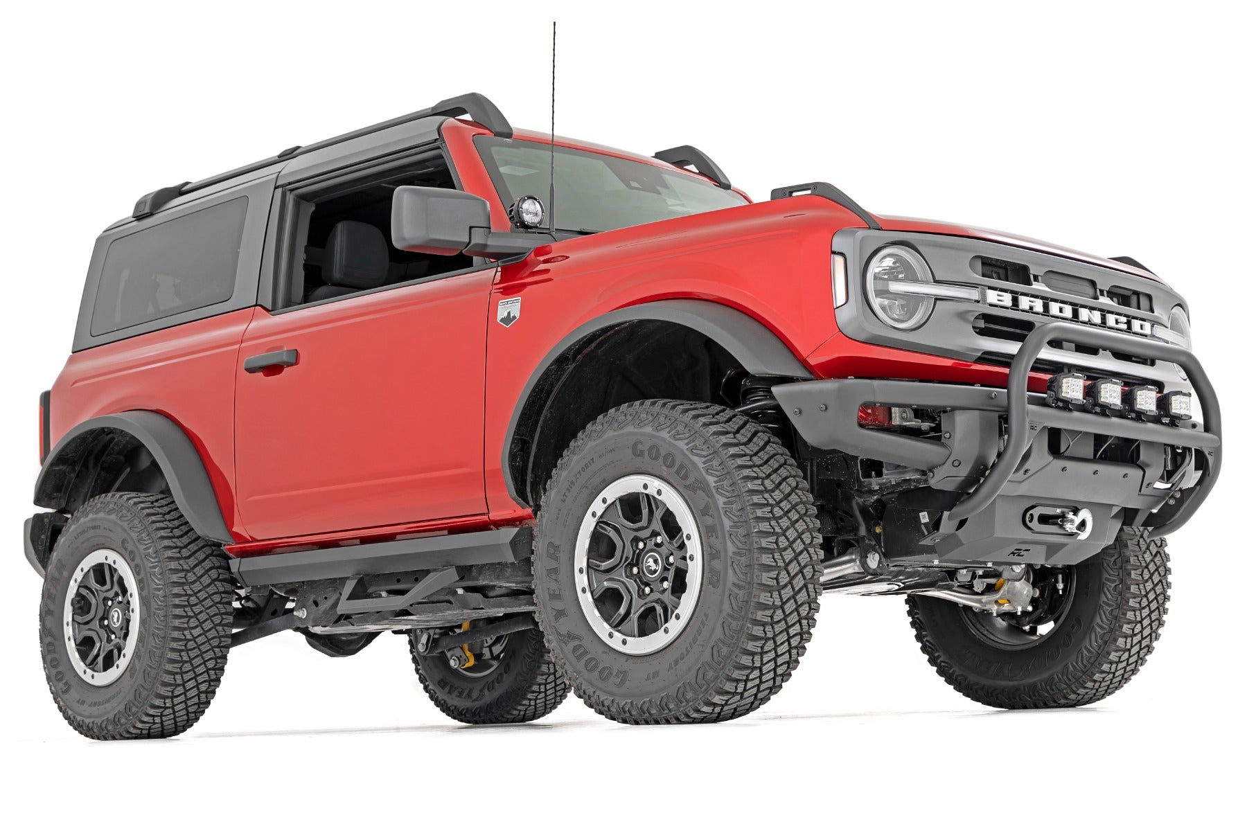 Nudge Bar | 3 Inch Wide Angle Led (x4) | Oe Modular Steel | Ford Bronco (21-26)