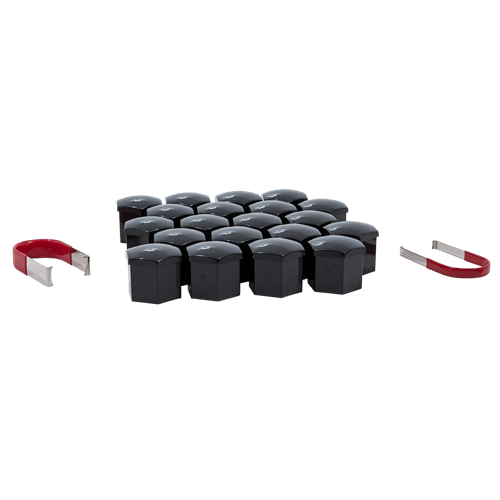 Gorilla Automotive 21MM HEX CAP SET BLK CLAM
