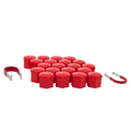 21MM HEX CAP SET RED CLAM | Gorilla Automotive