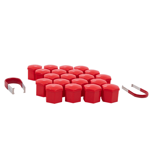 21MM HEX CAP SET RED CLAM | Gorilla Automotive