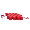 Gorilla Automotive 21MM HEX CAP SET RED CLAM