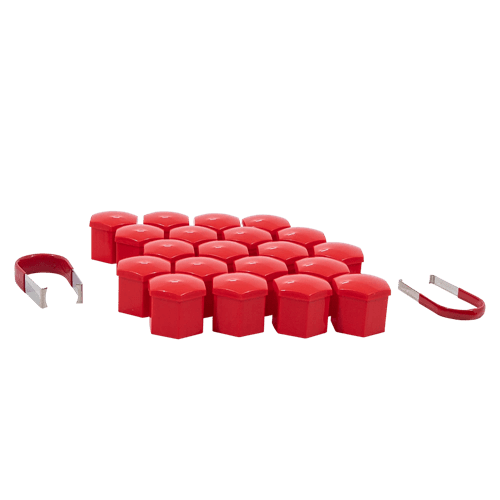 Gorilla Automotive 21MM HEX CAP SET RED CLAM