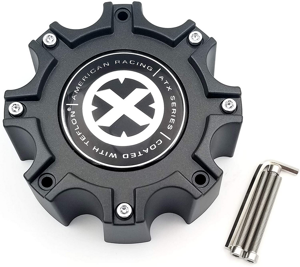 ATX Series ATX CAP STYLE A BLACK 8 LUG