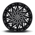 DUB 1PC DUB DAZR CAP-GLOSS BLK MIL