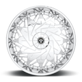 DUB 1PC DUB DAZR CAP-CHROME