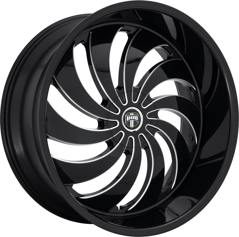 DUB 1PC DUB COJONES CAP-GLOSS BLK MIL