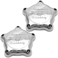 American Racing Vintage AR CAP BONNEVILLE FLAT TT CHROME PAIR