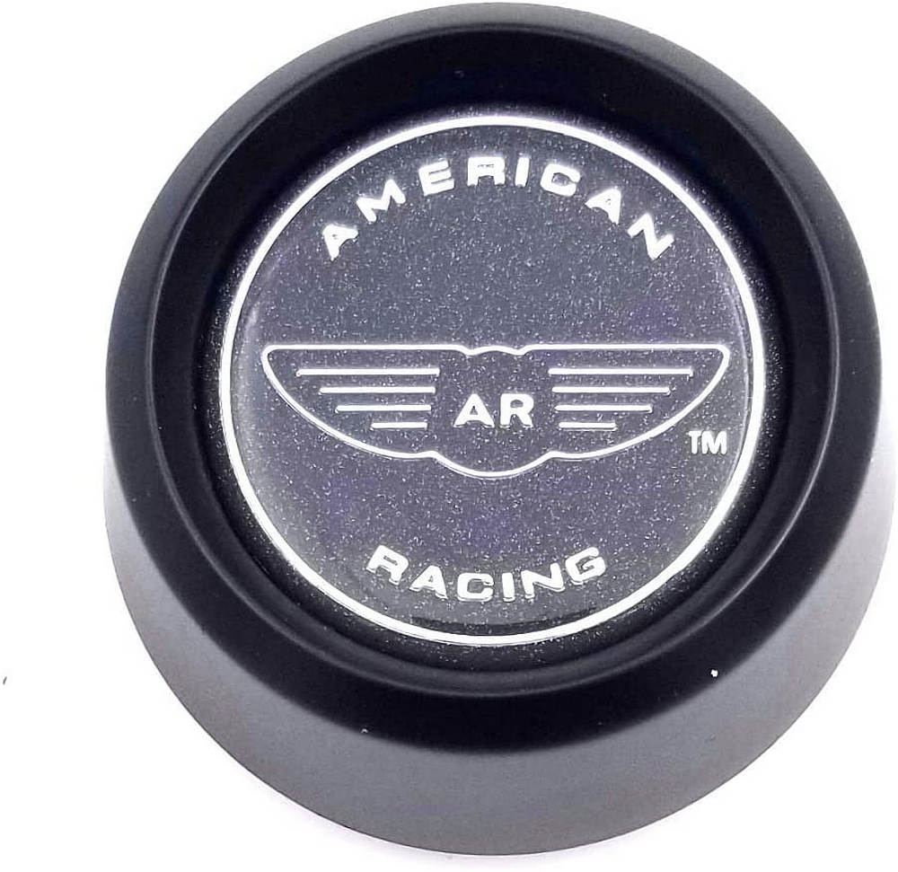 American Racing Vintage VN501 SATIN BLACK CAP SNAP-IN