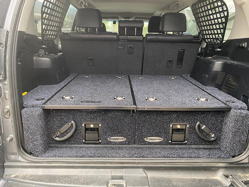 Dobinsons Rear Dual Roller Drawer System for Lexus GX460 2010-2013 with Fridge Slide without rear A/C