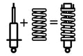 Dobinsons Assemble Pair Of Struts W/coil And Cap No Preload - Strutassy