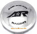 American Racing AR CAP AR887 STYLE D CHROME SNAP IN