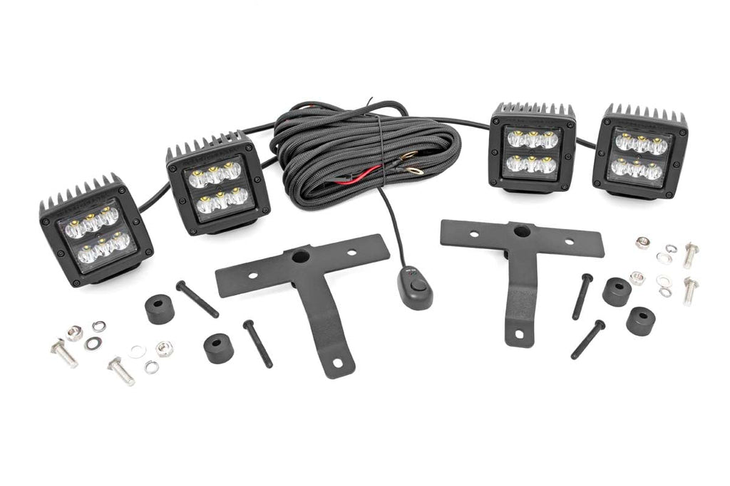 2022 Jeep Wrangler Street Stance - 3.5 Inch Lift Kit ($1120) - Quad LED Light Kit