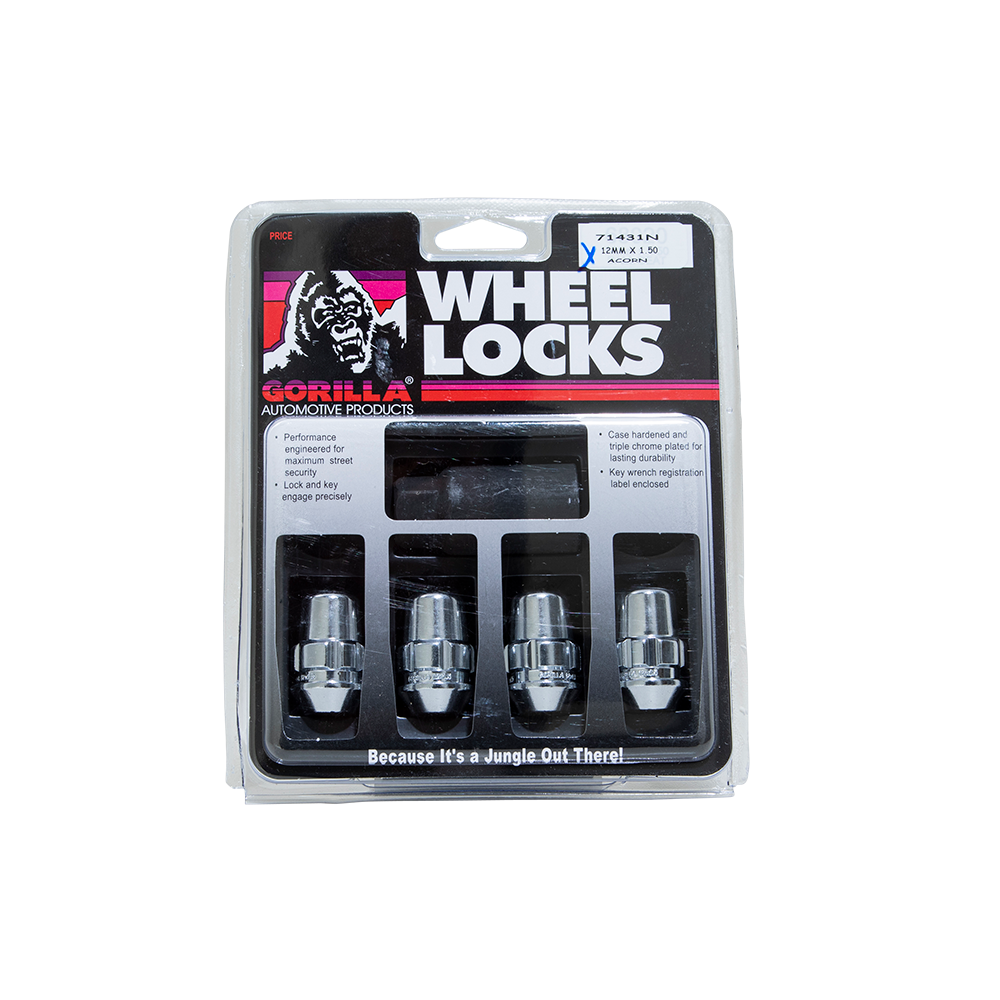 Gorilla Automotive GOR LOCK ACORN 12-1.50 CHR 3/4" HEX CLM